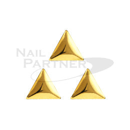 Studs Triangle 2mm Gold 100 grains