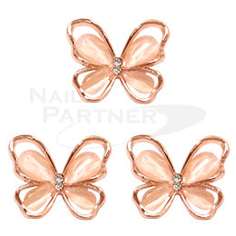 Crow Nail Art Parts Elegant Butterfly Coral 3