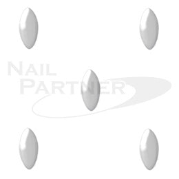 Capri Design Leaf Silver 2mm 100pcs